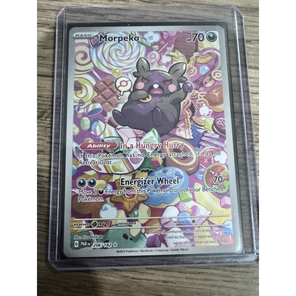 2023 Pokemon SV Paradox Rift Morpeko #206/182 Rare Full Art